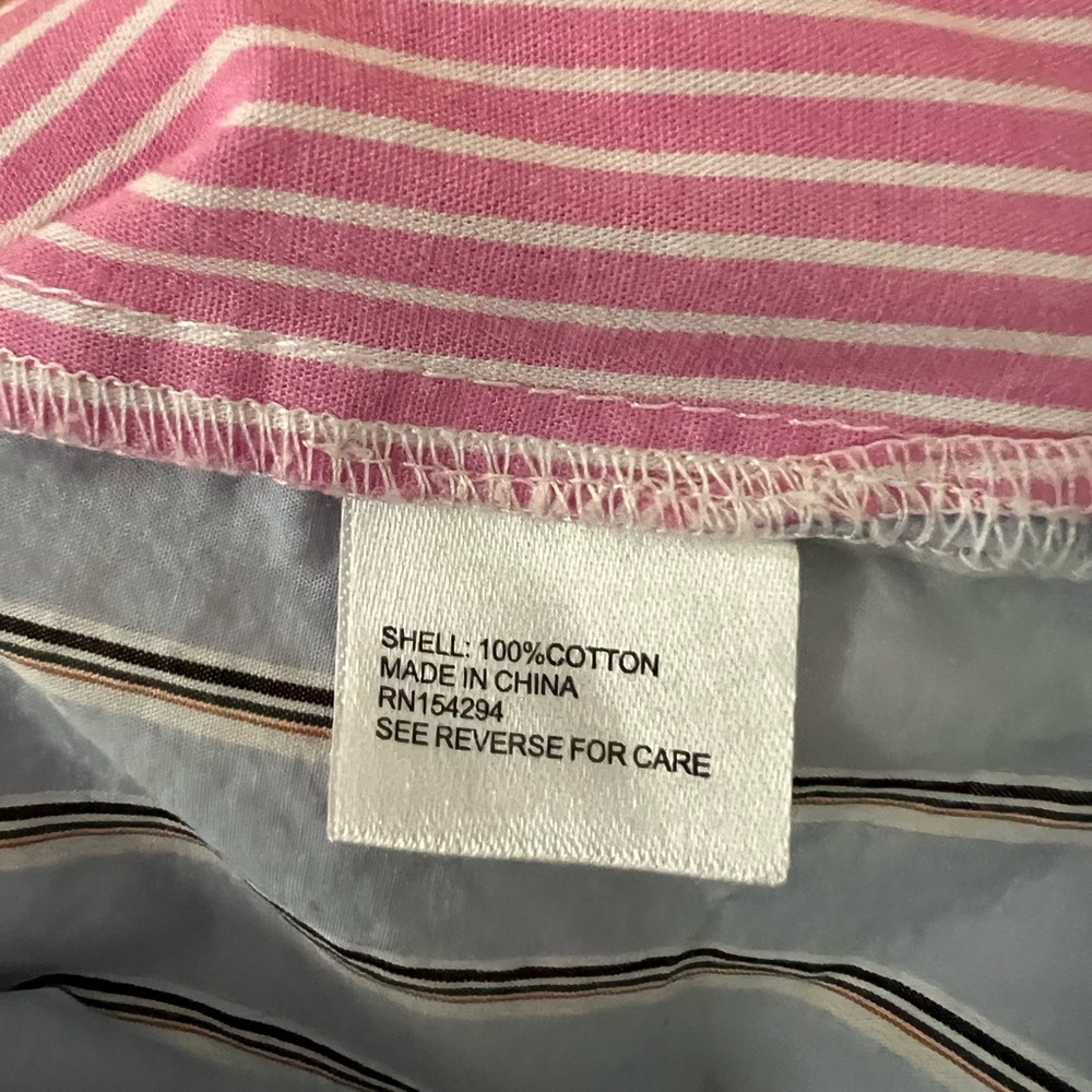 Central Park West Patchwork Striped Button Down S… - image 4